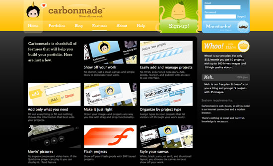 Carbonmade website