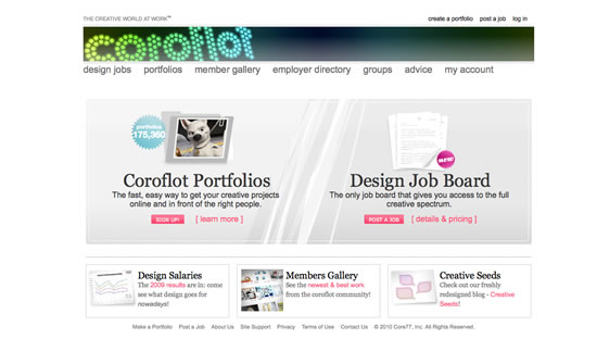 Coroflot website