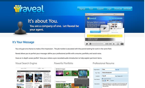 Raveal website